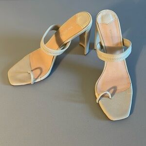 Tony Bianco Sierra Heels Size 9.5 Stone Lycra